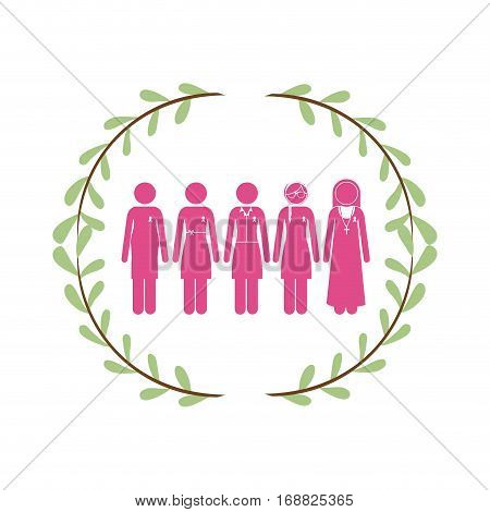 Breast cancer campaign icon vector illustration graphic design