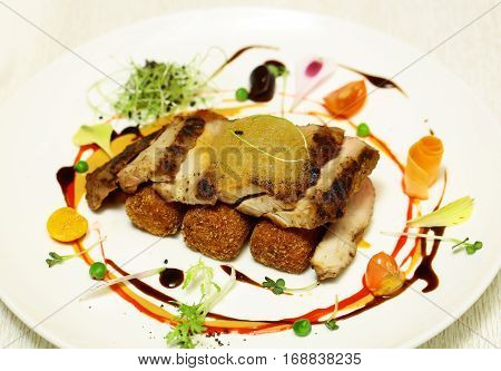 Fried Meat And Breaded Cutlet