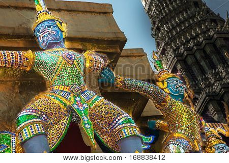 In the Royal Palace of the Great Palace Bangkok Thailand