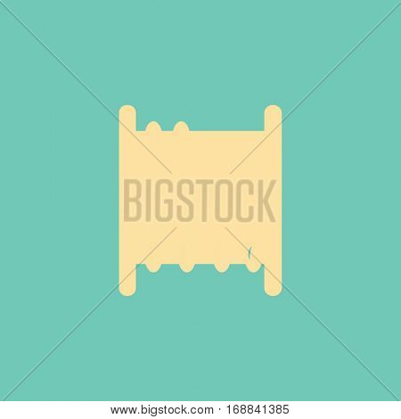 Old retro abacus icon. Vector flat icon.