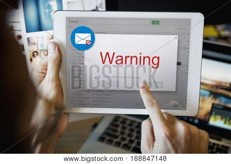 E-mail Popup Warning Window Concept