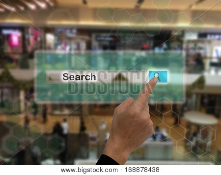 iot internet of things marketing conceptssmart augmented realitycustomer us ar application to search a productor anythingsetc in the retailmall department store