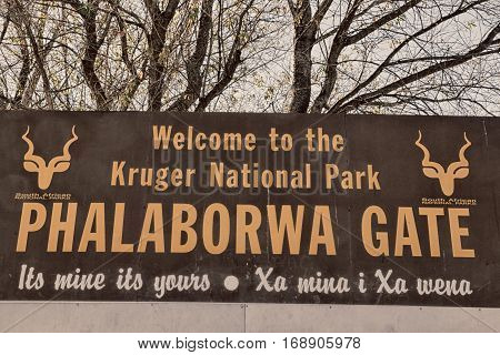 In South Africa Gate Signal Entrance