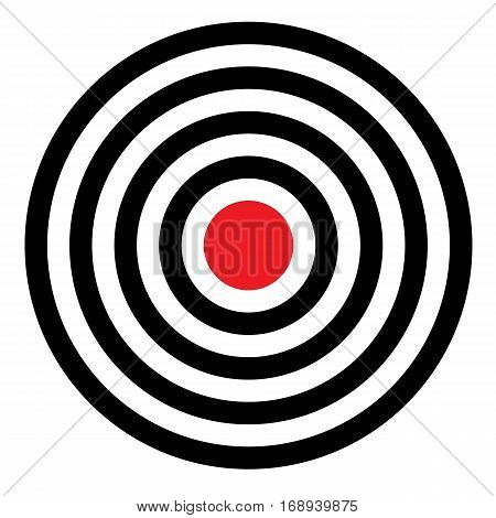 Target shooting range, isolated on white background. vector