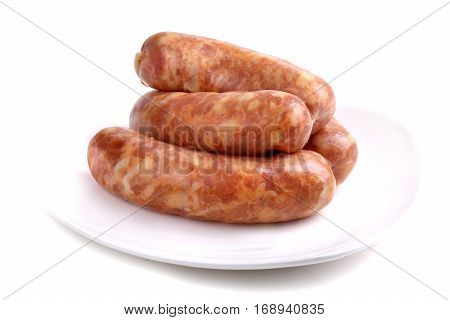Four Raw Sausages