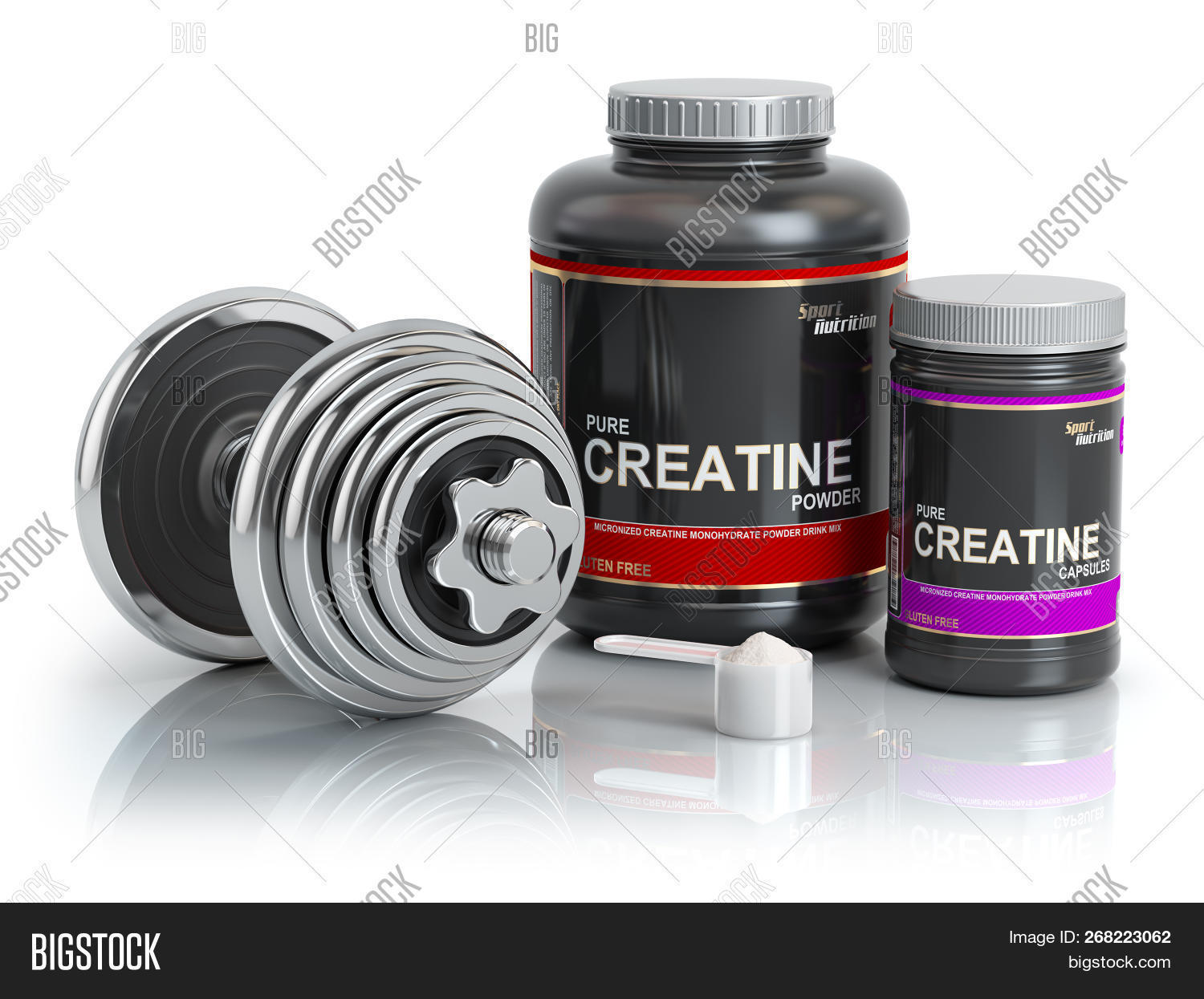 Creatine Powder Scoop Image & Photo (Free Trial) Bigstock