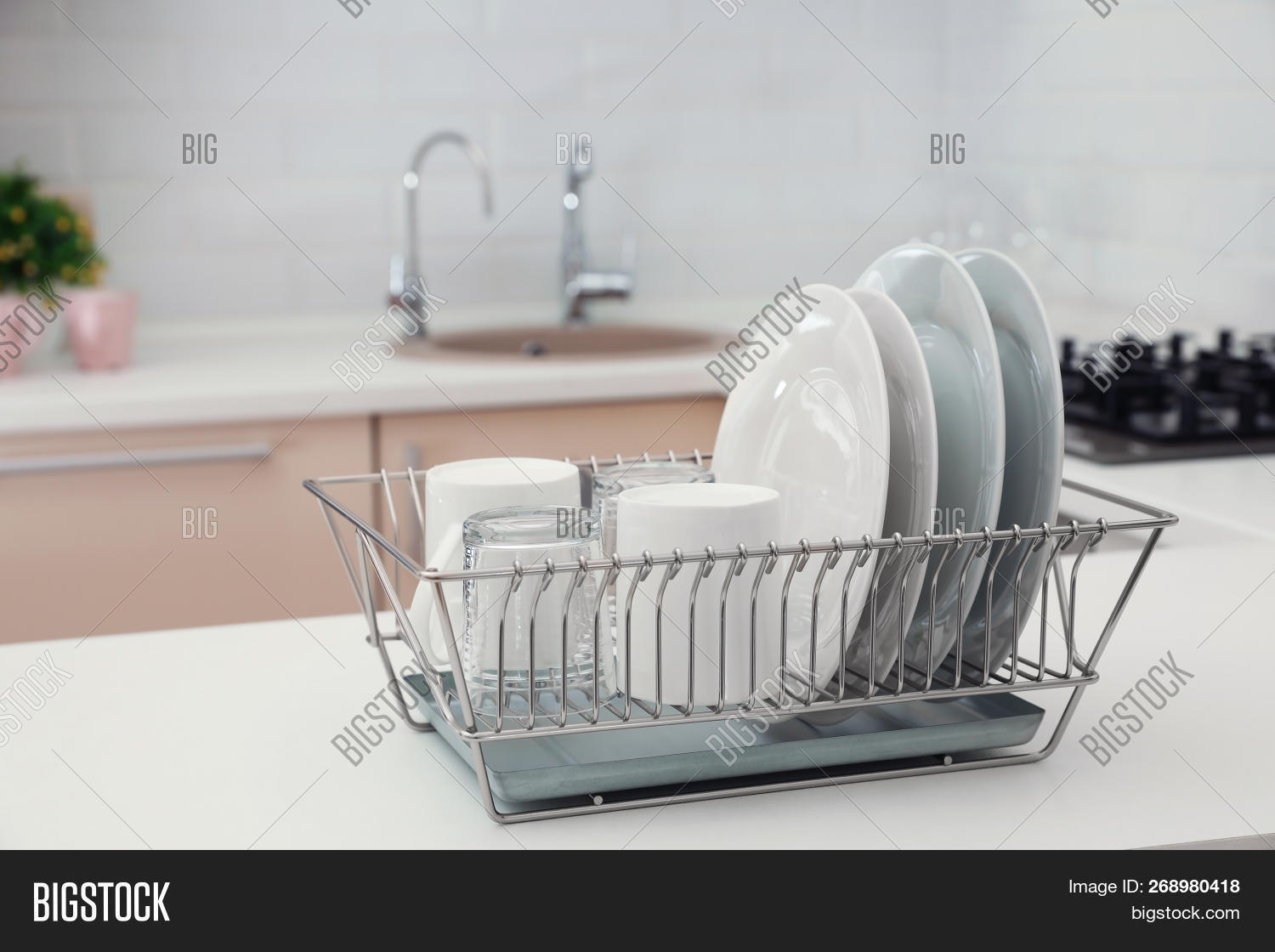 Dish Drainer Clean Image & Photo (Free Trial) Bigstock