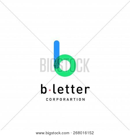 Letter B Vector Logo Design Template For Corporate Identity. Decorative Letter B Icon Template Layou