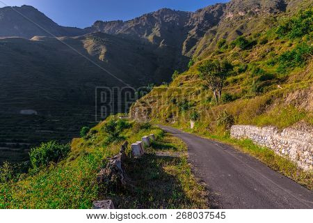 Photo Of Sunset In Himalayas Tehri Garhwal, Uttrakhand