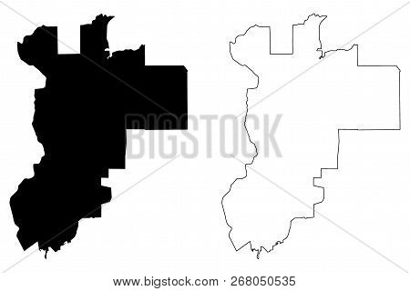 Putrajaya (states And Federal Territories Of Malaysia, Federation Of Malaysia) Map Vector Illustrati