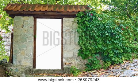 Blank Advertisement Billboard Sign Urban Public White Isolated Clipping Path Template Ad Banner Mock