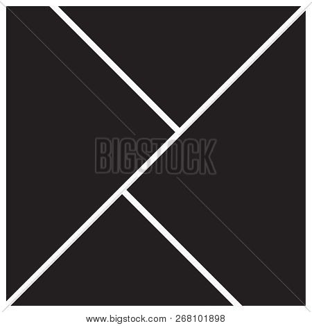 Vector Mood Board Of Four Frames. Photo Collage Layout.