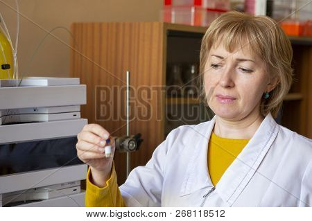 Young Scientist Works In Modern Biological Lab
