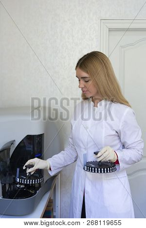 Young Scientist Works In Modern Biological Lab