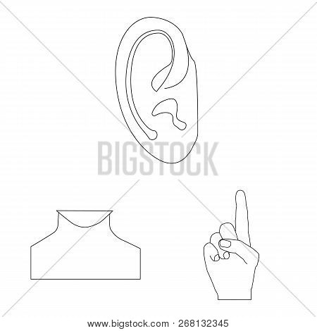 Vector Design Of Human And Part Icon. Set Of Human And Woman Stock Vector Illustration.