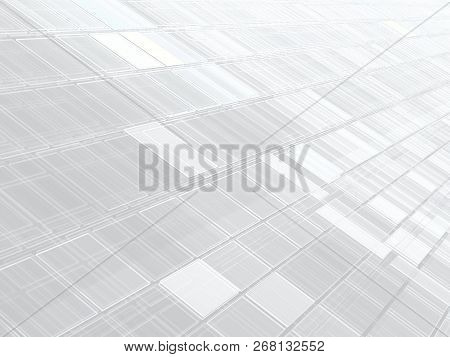 Pale Technology Background With Tiles - Abstract Digitally Gener