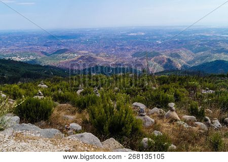 View From The 902 Meters High Mountain Foia In Monchique
