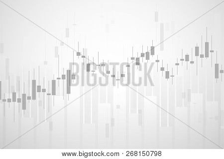 Business Candle Stick Graph Chart Of Stock Market Investment Trading. Trend Of Graph. Vector Illustr