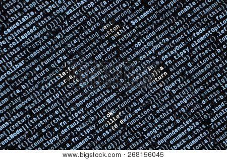 Micronesia Flag  Is Depicted On The Screen With The Program Code. The Concept Of Modern Technology A