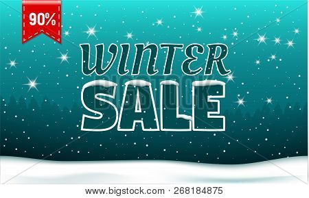 Final Winter Sale Concept Banner. Realistic Illustration Of Final Winter Sale Vector Concept Banner 