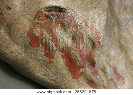 Restoration: Close Up. Conservation Of Paintings. Conservation Of Sculptures