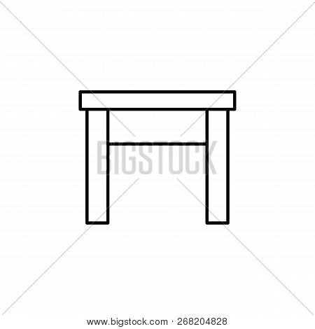 Tabouret, Stool, Furniture Outline Icon. Signs And Symbols Outline Icon Can Be Used For Web, Logo, M