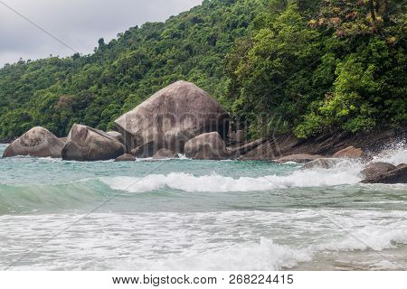 Cliffs Near Trindade Village Near Paraty, Rio De Janeiro State, Brazil.