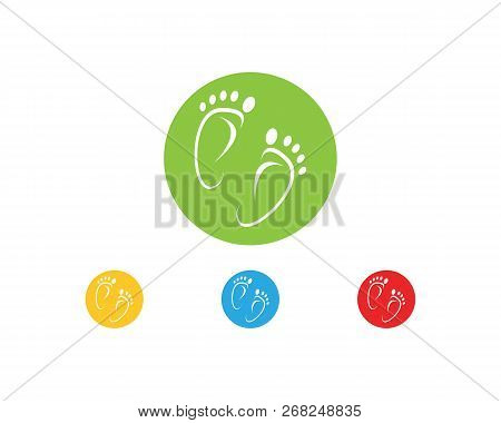 Foot Icon Sign Logo