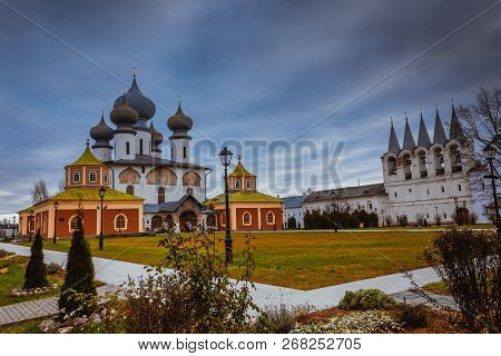 Tikhvin Assumption Monastery Fall 2018, A Russian Orthodox, Tihvin, Saint Petersburg Region, Russia