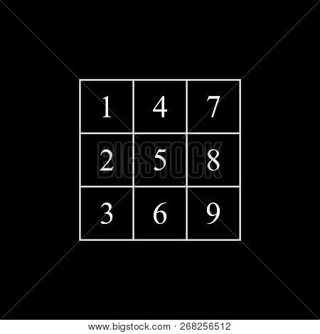 Henry Ford`s Magic Square. Symbol Of Wealth And Success. Attracts The Energy Of Money.