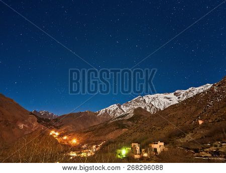 Kasbah Du Toubkal, Imlil In The Atlas Mountains Morocco, Night Photo