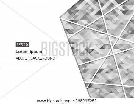 Grey Abstract Geometric Business Background And Presentations