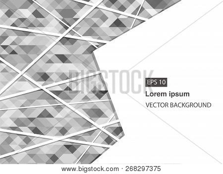 Grey Abstract Geometric Business Background And Presentations