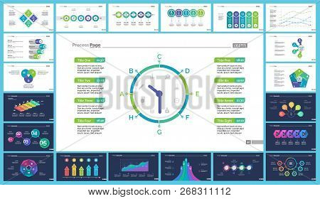 Business Inforgraphic Design Set For Strategy Concept. Can Be Used For Business Project, Annual Repo