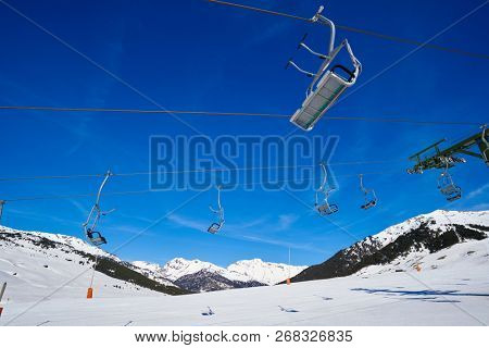 Ski resort on the Aran valley of pyrenees located at the Baqueira village and the Plains of Beret in Lerida Catalonia