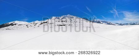 Ski resort on the Aran valley of pyrenees located at the Baqueira village and the Plains of Beret in Lerida Catalonia