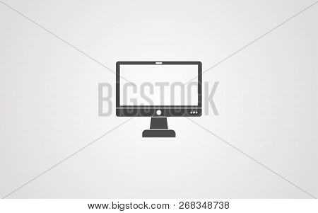 Monitoricon Vector, Filled Flat Sign, Solid Pictogram Isolated On White. Symbol, Logo Illustration.