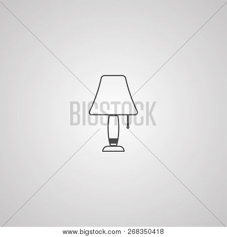Night Lampicon Vector, Filled Flat Sign, Solid Pictogram Isolated On White. Symbol, Logo Illustratio