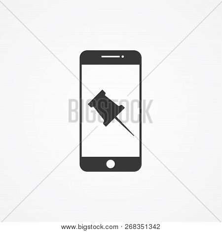 Paper Pinicon Vector, Filled Flat Sign, Solid Pictogram Isolated On White. Symbol, Logo Illustration