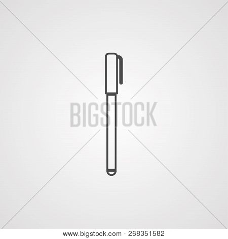 Penicon Vector, Filled Flat Sign, Solid Pictogram Isolated On White. Symbol, Logo Illustration.