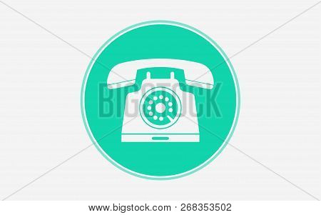 Desk Phoneicon Vector, Filled Flat Sign, Solid Pictogram Isolated On White. Symbol, Logo Illustratio