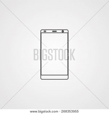 Mobile Phoneicon Vector, Filled Flat Sign, Solid Pictogram Isolated On White. Symbol, Logo Illustrat