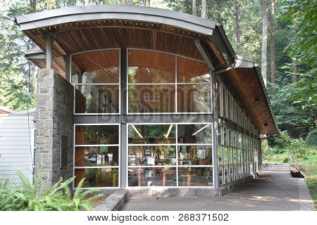Portland, Oregon - Aug 21: The National Sanctuary Of Our Sorrowful Mother (the Grotto) In Portland, 