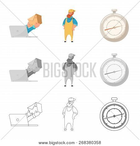 Isolated Object Of Goods And Cargo Icon. Collection Of Goods And Warehouse Stock Vector Illustration