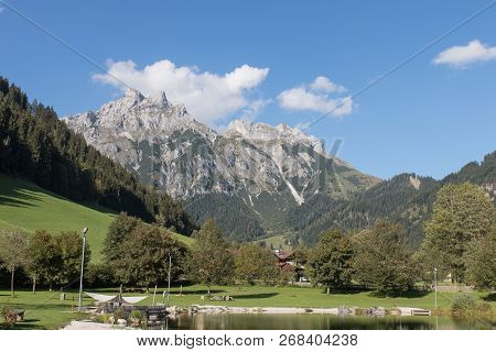 Beautiful Mountain Landscape Next To Werfenweng In The Salzburger Land