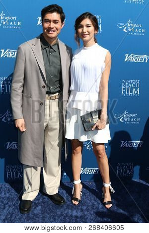 LOS ANGELES - NOV 11:  Henry Golding, Gemma Chan at the 10 Actors to Watch & Newport Beach Film Festival Fall Honors at the Resort at Pelican Hill on November 11, 2018 in Newport Coast, CA