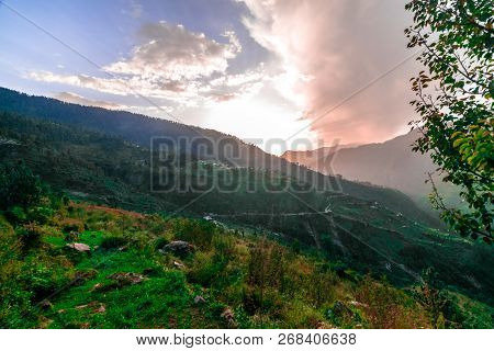 Sunset In Himalayas - Sankri Range, Uttrakhand, India -