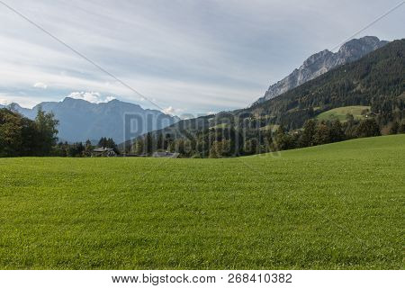 Beautiful Mountain Landscape Next To Werfenweng In The Salzburger Land