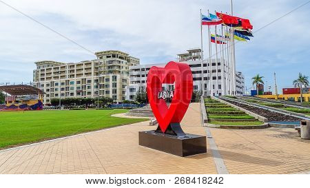 Labuan,malaysia-nov 2,2018:view Of Labuan Square Also Known As Dataran Labuan In Labuan Island,malay
