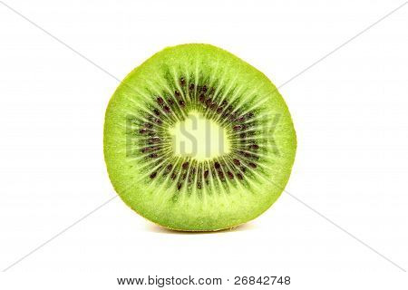 Plody kiwi na bílé